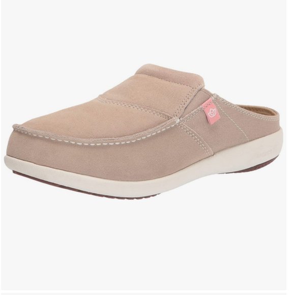 SPENCO Orthotic Suede Slide Mule Clogs